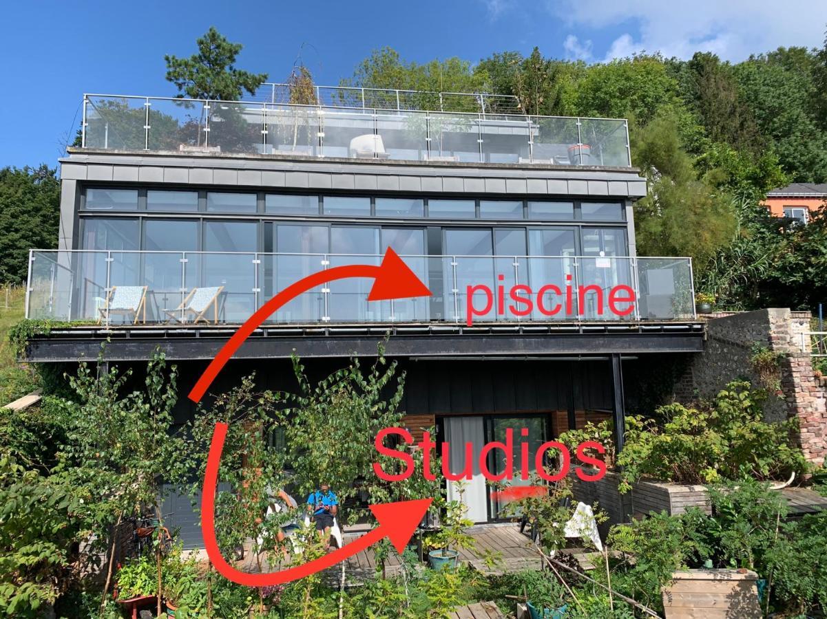 Eco Studios Mezzanine Wifi Piscine Stationnement Gratuit Terrasse Dans Jardin Rouen Zewnętrze zdjęcie